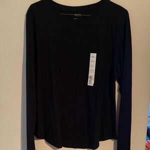 Sonoma Women's Classic Black Long Sleeve Tee